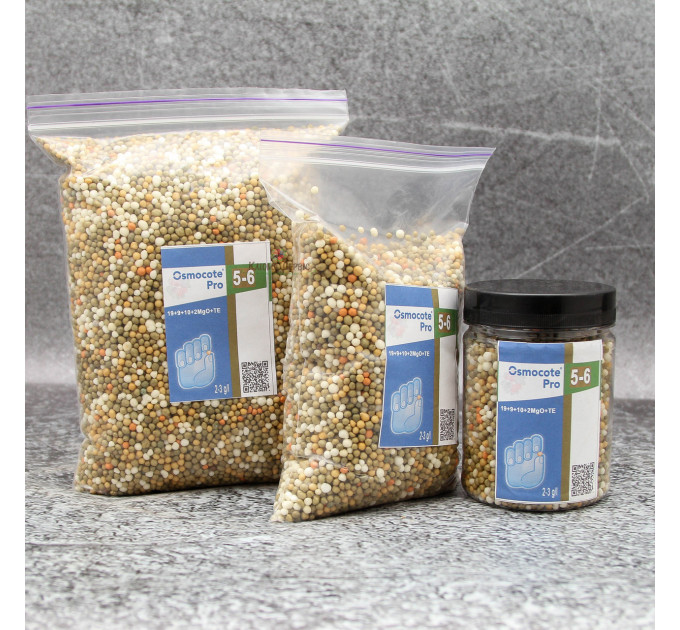 Удобрение Osmocote (Осмокот) Pro 5-6 м, 500 гр (пэт банка) 19+9+10+2MgO+Мikro