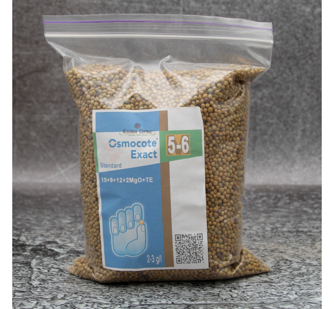 Добриво Osmocote Exact Standard 5-6 м, 1 кг 15+9+12+2Mg+Te