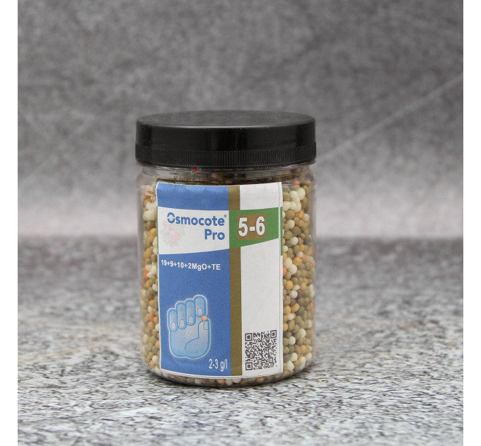 Удобрение Osmocote (Осмокот) Pro 5-6 м, 1 кг (пэт банка) 19+9+10+2MgO+Мikro