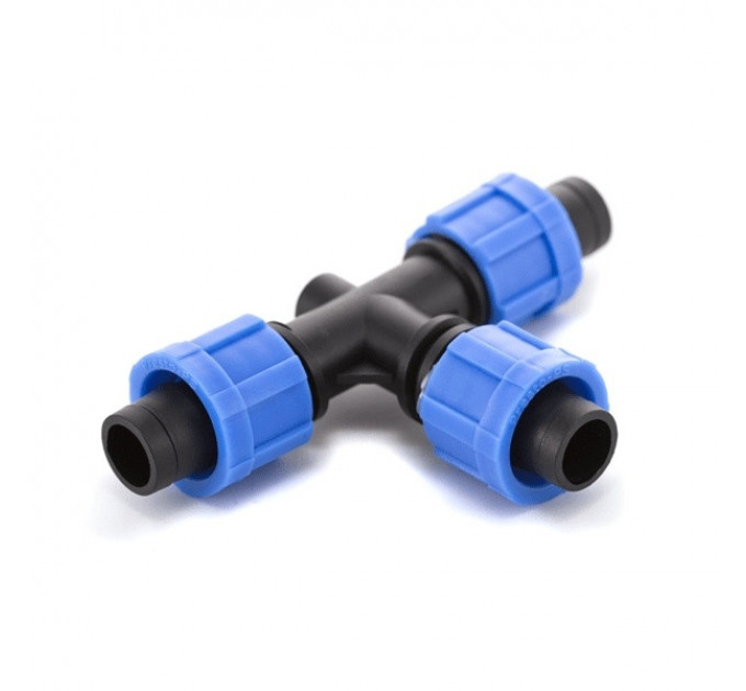 Тройник зажимной для капельной ленты