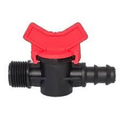 Стартовый кран резьба внешняя 1/2" на капельную трубку Стартовый кран резьба внешняя 1/2" на капельную трубку