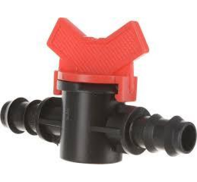 Кран проходной для капельной трубки