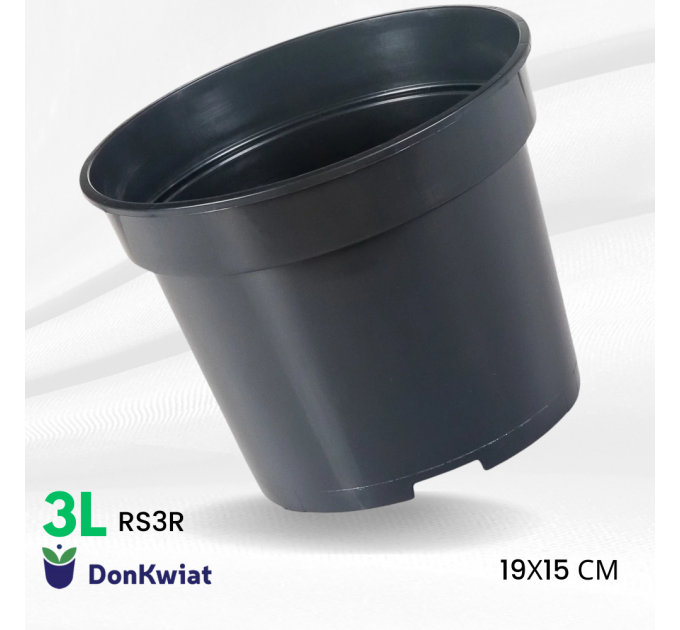 Горшок круглый 3 л 19*15, Donkwiat RS3R