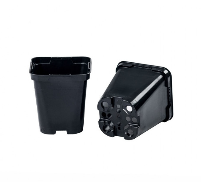 Горшок квадратный 0.5 л 9*9*9.6, Donkwiat S0.5B (P9)