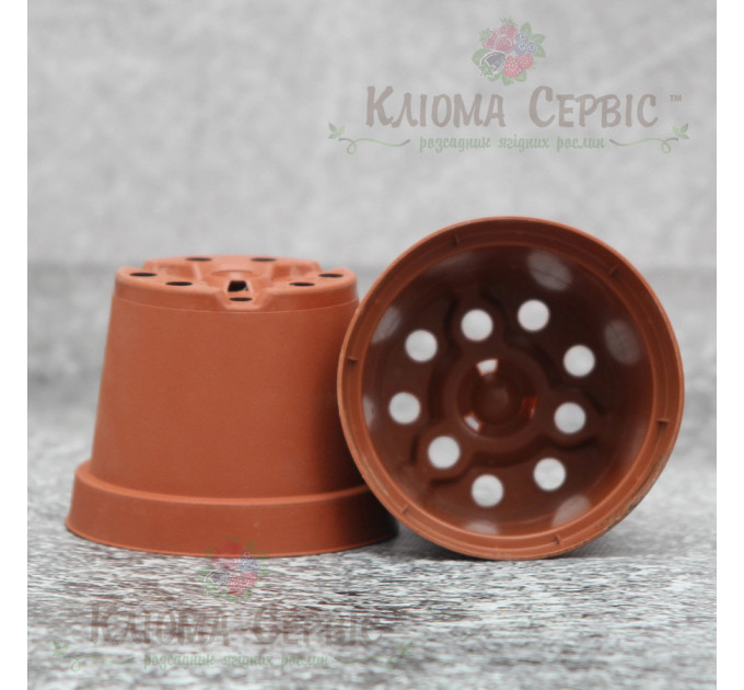 Горшок Kloda круглый 0,29 л (9*6,8) терракотовый