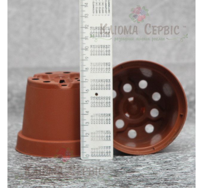 Горшок Kloda круглый 0,29 л (9*6,8) терракотовый