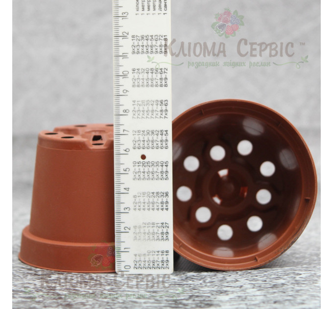 Горшок Kloda круглый 0,29 л (9*6,8) терракотовый