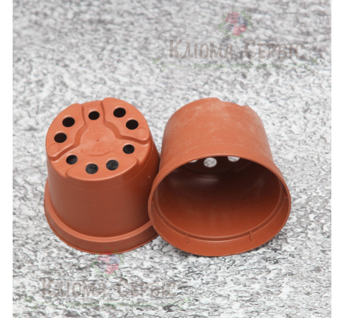 Горшок Kloda круглый 0,4 л (10*7,6) терракотовый