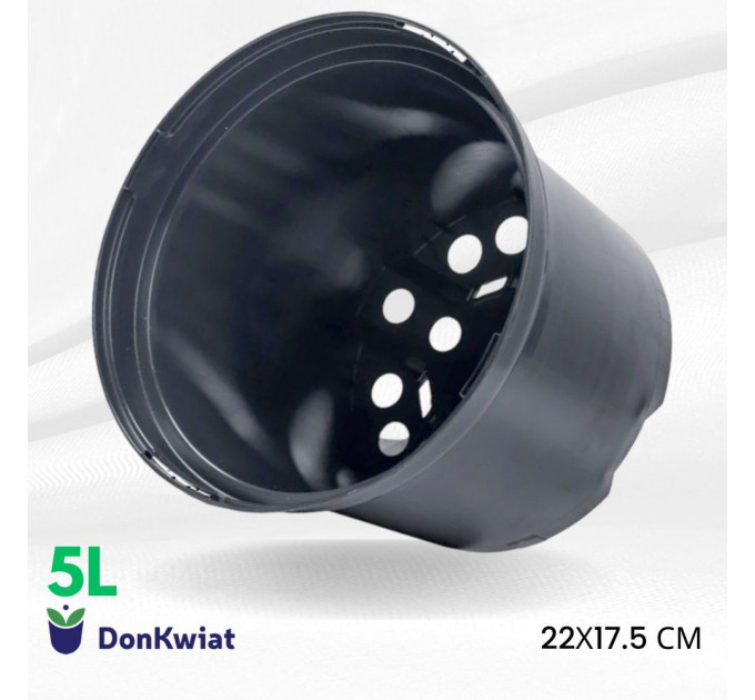 Горшок круглый 5 л 22.5*17.5, Donkwiat RS5А