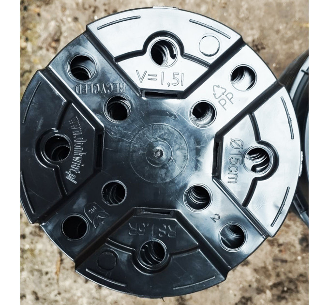 Горшок круглый 1.5 л 15*12.5, Donkwiat RS1.5R