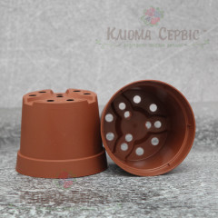 Горшок Kloda круглый 0,63 л (12*9) терракотовый