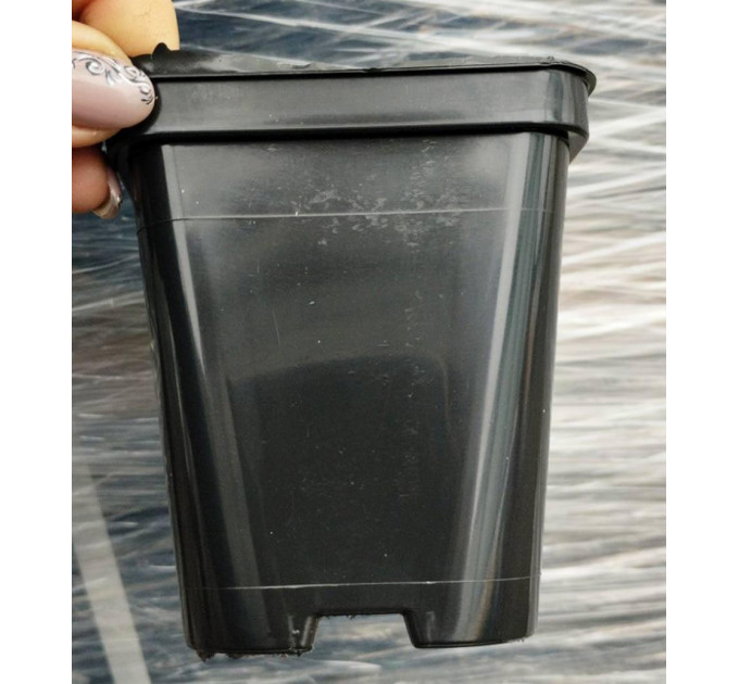 Горшок квадратный 0.5 л 9x9x9.6, Donkwiat S0.5A(P9)