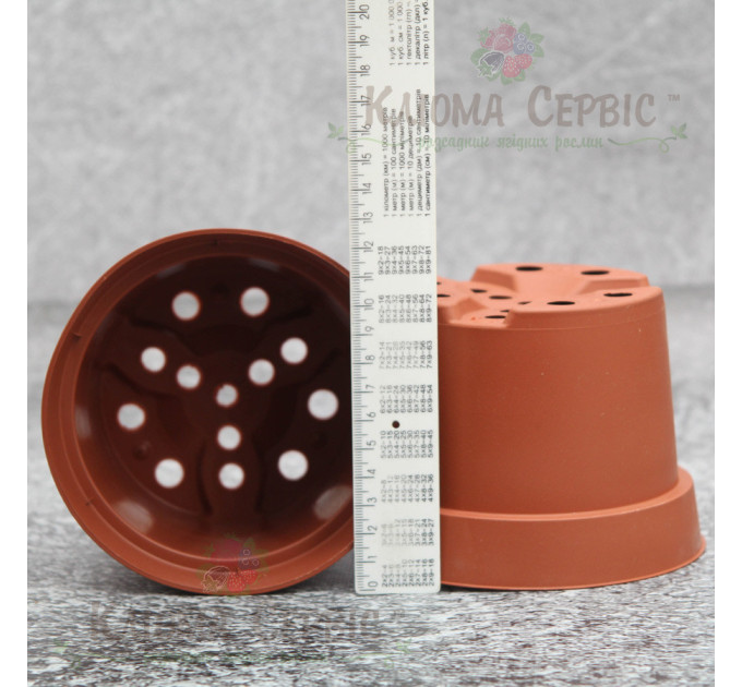 Горшок Kloda круглый 1 л (0,96 л) (13*10) терракотовый