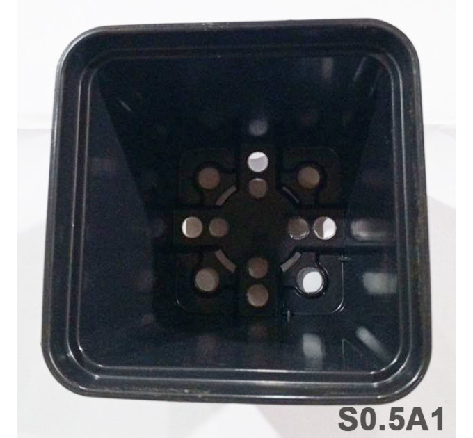 Горщик квадратний 0.5 л 9*9*9.6, Donkwiat S0.5A1