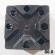 Горщик квадратний 0.5 л 9*9*10, Donkwiat, S0.5 (P9)