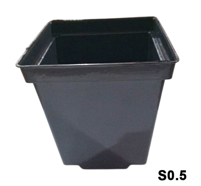 Горщик квадратний 0.5 л 9*9*10, Donkwiat, S0.5 (P9)