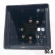 Горщик квадратний 0.5 л 9*9*10, Donkwiat, S0.5 (P9)