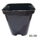 Горщик квадратний 0.5 л 9*9*9.6, Donkwiat S0.5B (P9)