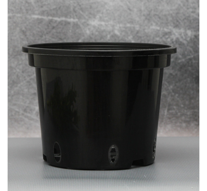 Горшок круглый 1,5 л. черный