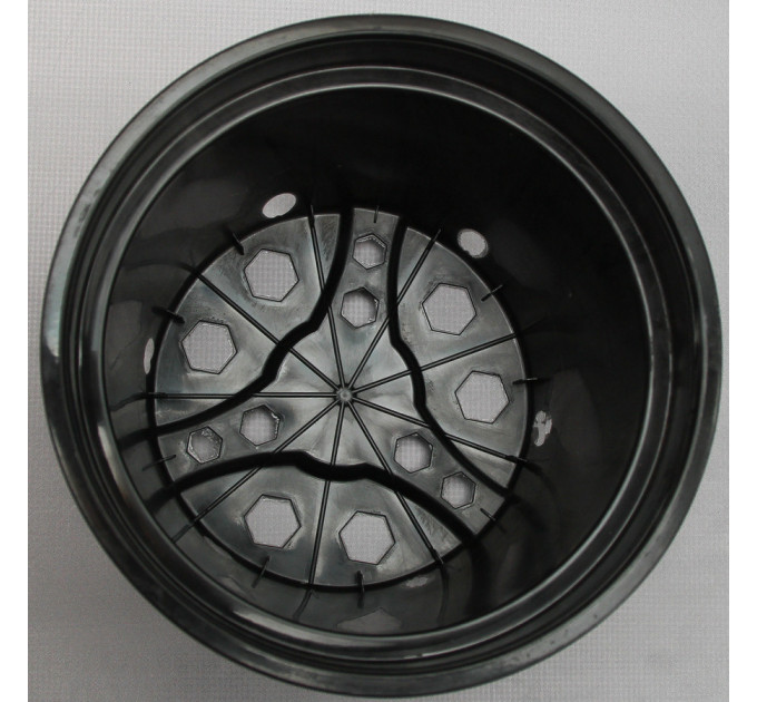 Горшок круглый 1,5 л. черный