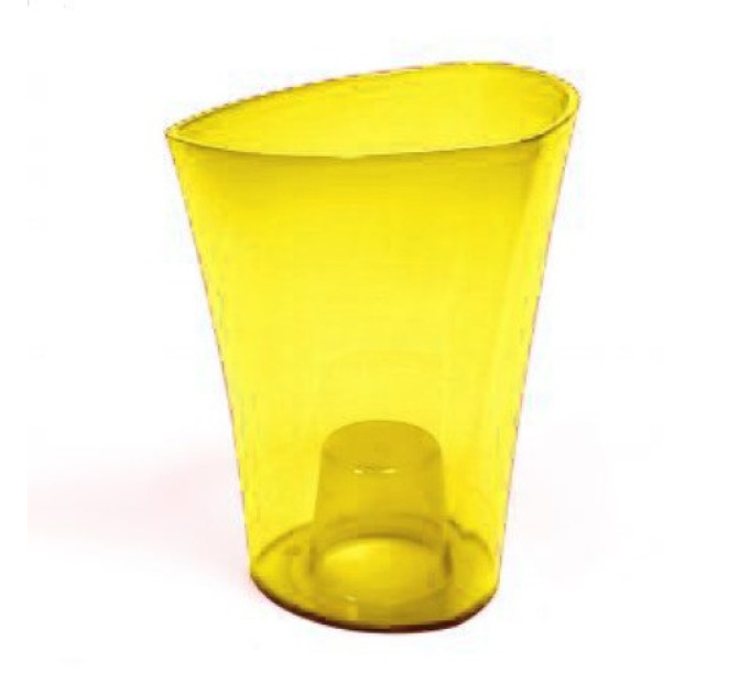 Горшок "Венус", прозоро-жовтый