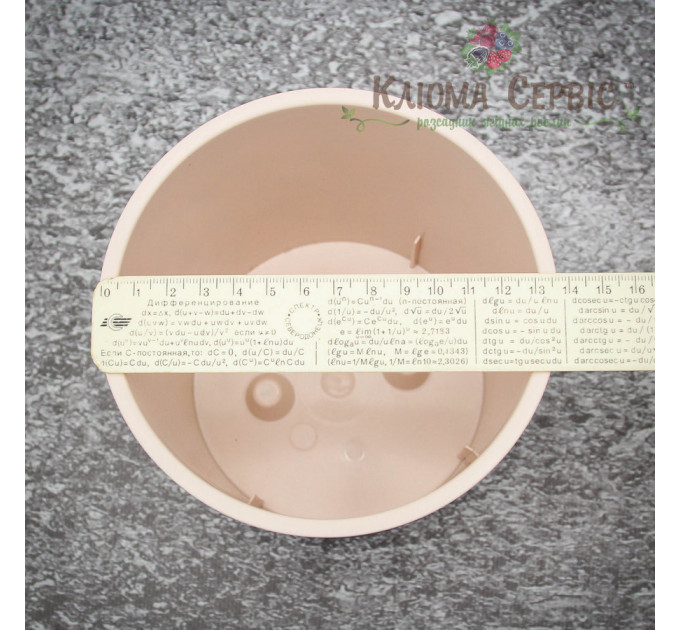 Горшок для цветов Дует 140мм антрацит/беж.