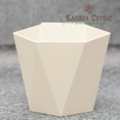 Горшок (кашпо) Хеца (110*120*130мм) Крем