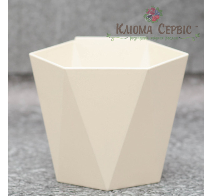 Горшок (кашпо) Хеца (110*120*130мм) Крем