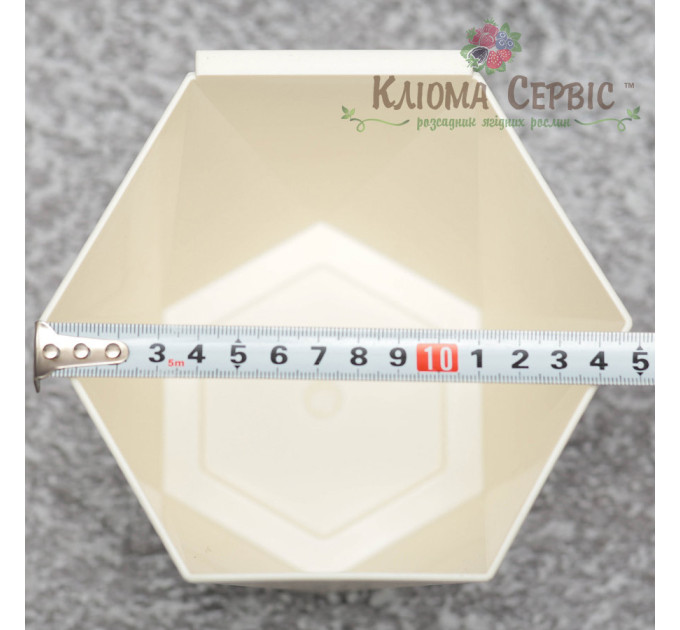 Горшок (кашпо) Хеца (110*120*130мм) Крем