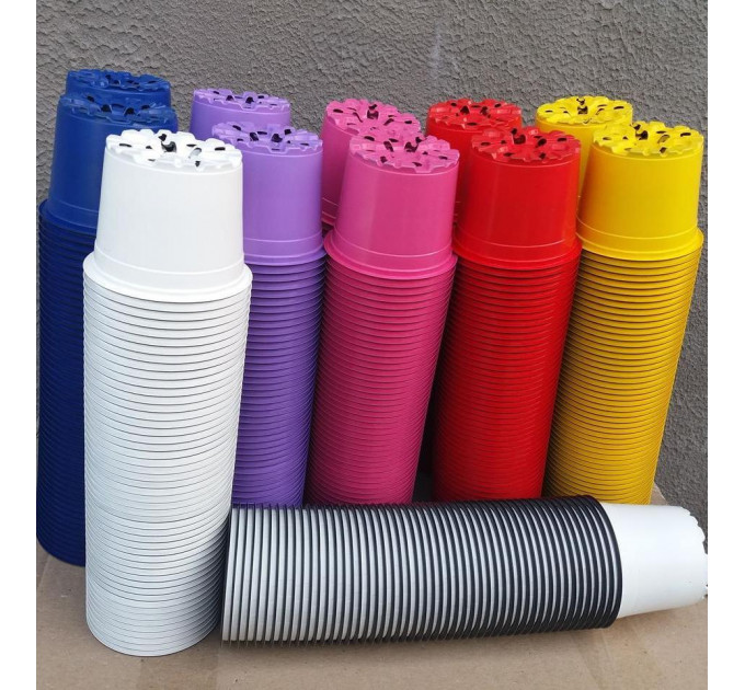 Цветочный горшок TEKU VCG 12 0,69 л, d-12х9.4-h см Фиолетовый