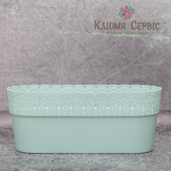 Горшок для цветов Белла Овальный 300 мятный