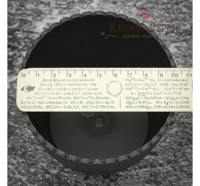 Горшок для цветов Магнолия Джерси 110мм антрацит