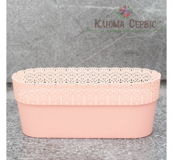 Горшок для цветов Белла Овальный 300 роз.пудра