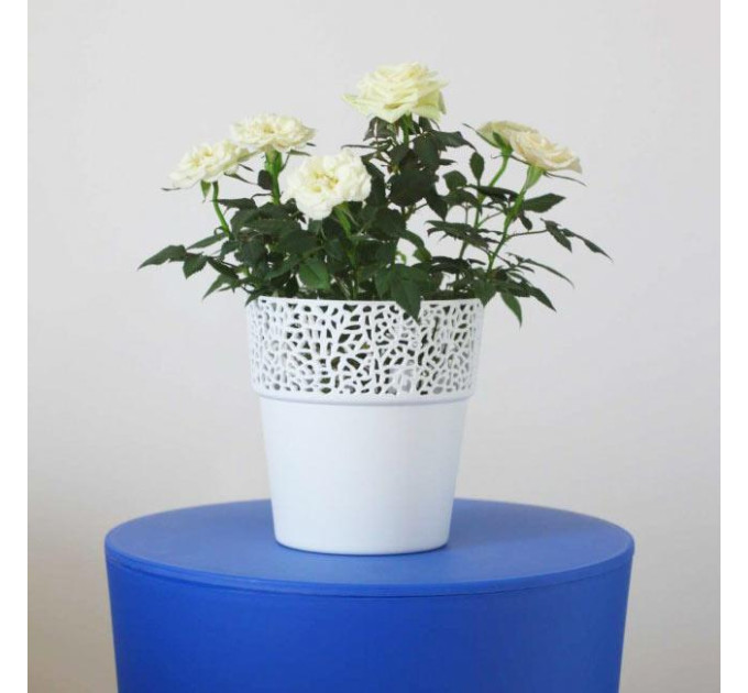 Горшок для цветов Росса 115мм белый