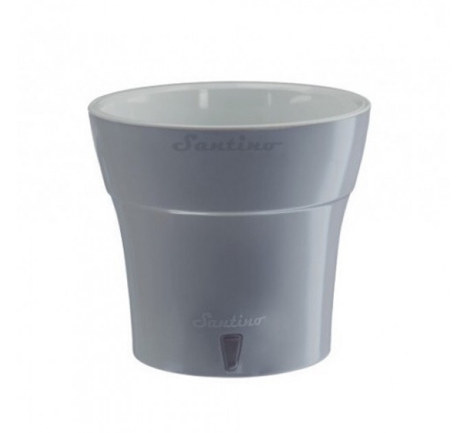 Горшок для цветов Santino DALI, 2 л, дымчатый серый-серый