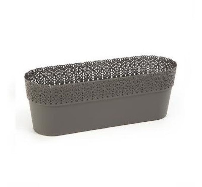 Горшок для цветов Белла Овальный 300 антрацит