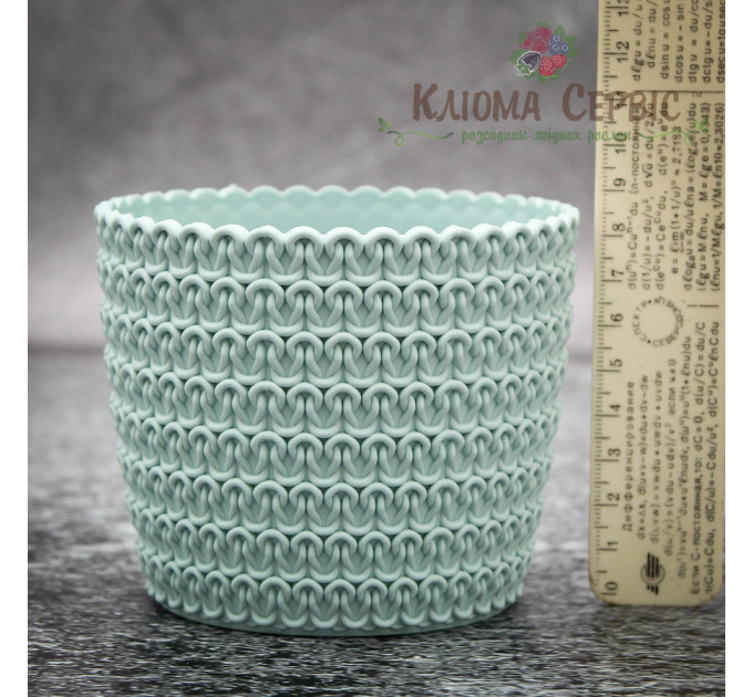 Горшок для цветов Магнолия Джерси 110мм мятный