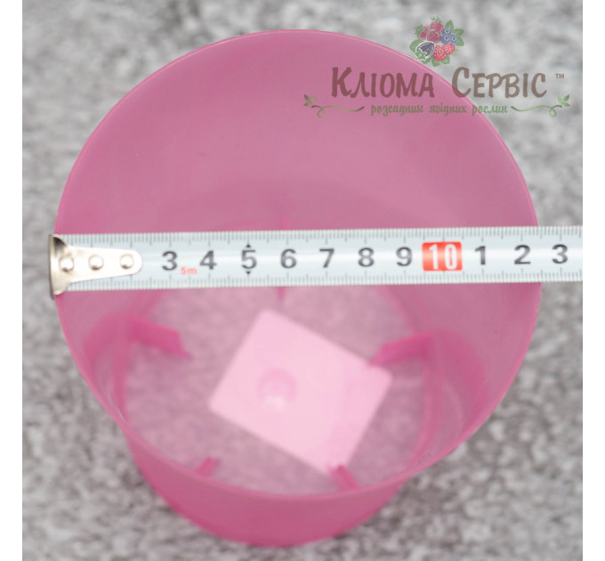 Горшок для цветов Орхидея,прозоро-рожевый