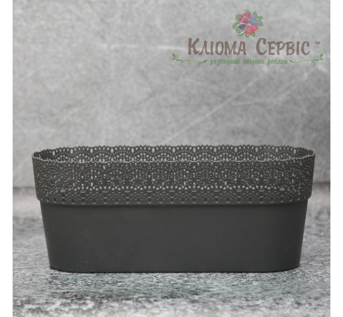 Горшок для цветов Белла Овальный 300 антрацит