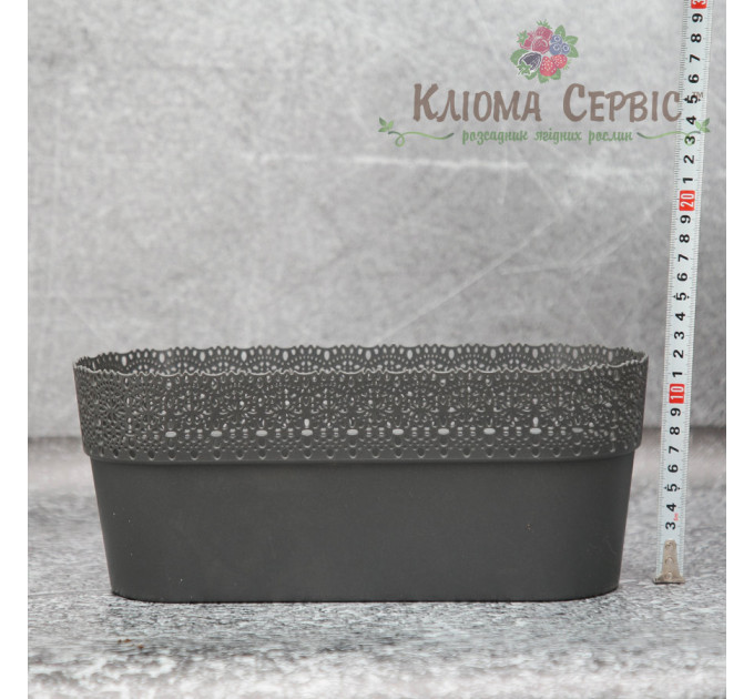 Горшок для цветов Белла Овальный 300 антрацит