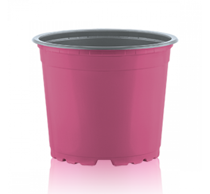 Цветочный горшок TEKU 0,29 л, d-9х6.8-h см Розовый