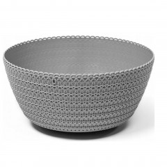 Горшок для цветов Миса Джерси,24см, серый