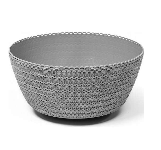 Горшок для цветов Миса Джерси,24см, серый