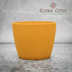 Горшок для цветов Магнолия Джампер 140мм горчичный