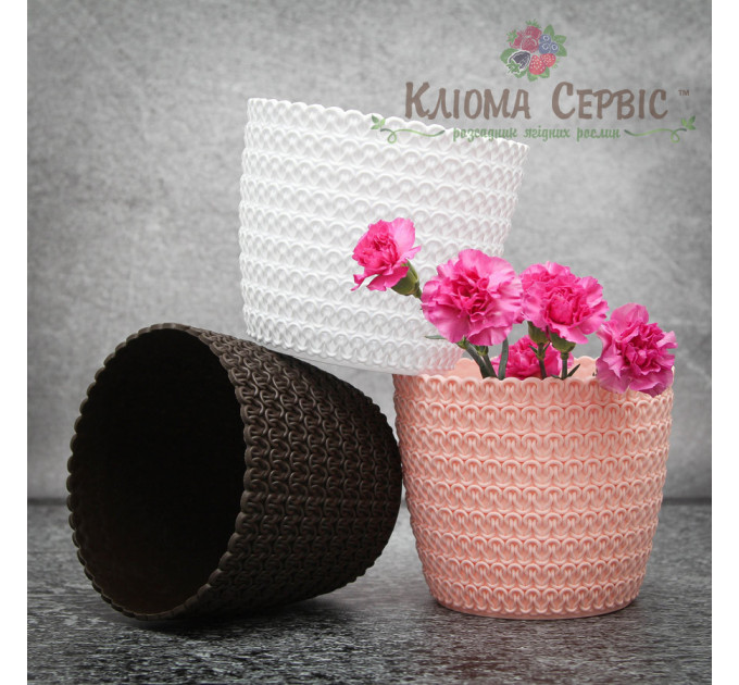 Горшок для цветов Магнолия Джерси 140мм белый