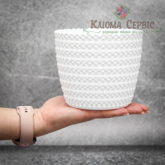 Горшок для цветов Магнолия Джерси 140мм белый