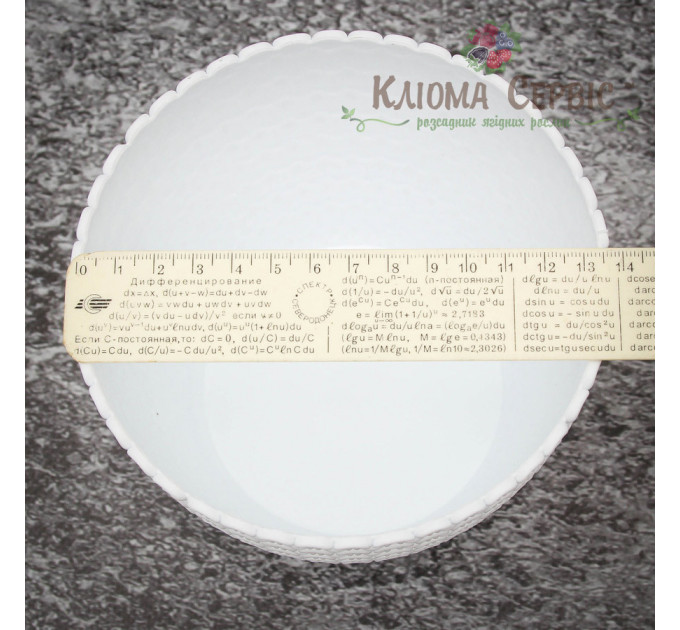 Горшок для цветов Магнолия Джерси 140мм белый