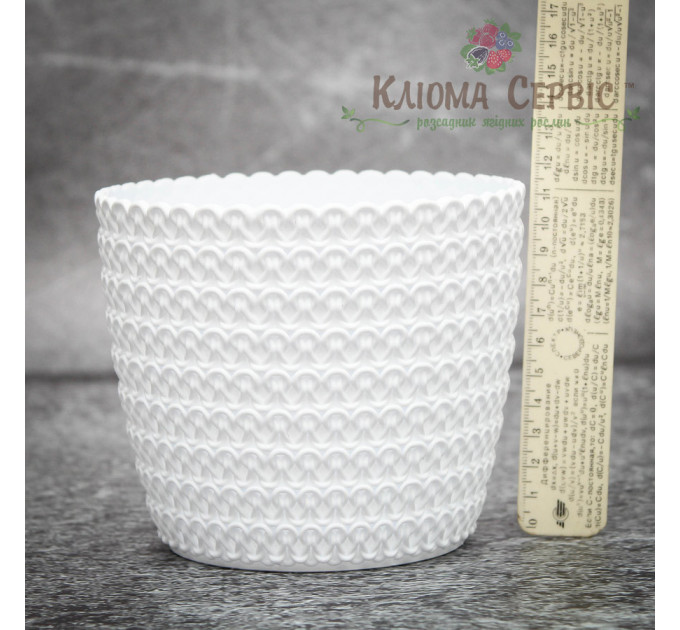 Горшок для цветов Магнолия Джерси 140мм белый