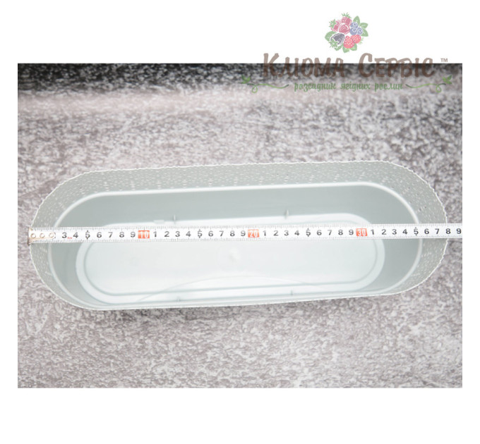 Горшок для цветов Белла Овальный 380 св.серый