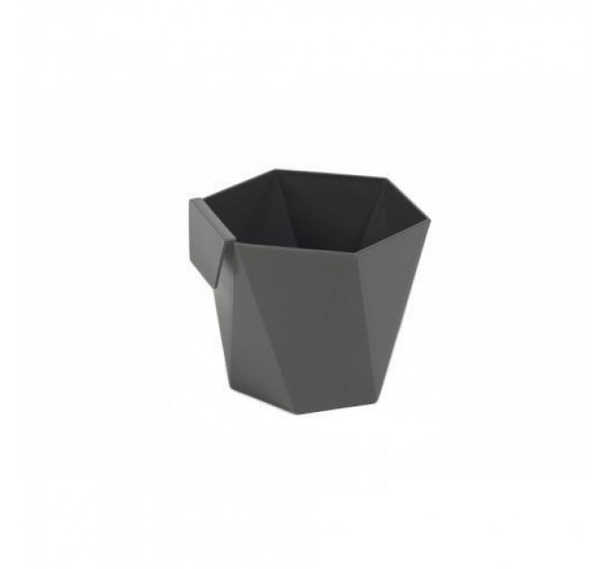 Горшок (кашпо) Хеца (110*120*130мм) Антрацит
